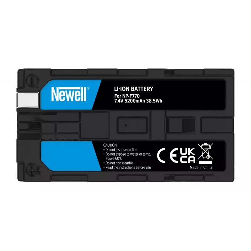 Newell bateria de substituição NP-F770 para camcorder Sony, 4400mAh, 7,4V Li-Ion