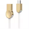 Cabo Baseus Keyble (Zinc Alloy) USB-A para USB-C 1 m Branco