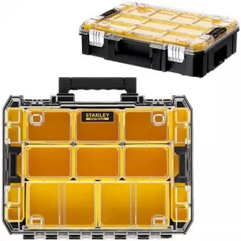 Organizador STANLEY PRO-STACK Duo-Pack (preto/transparente, 2 peças)