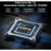 Mini PC GEEKOM IT12, Intel Core i7-1260P, 16GB RAM, 500GB SSD, Windows 11 Pro, azul