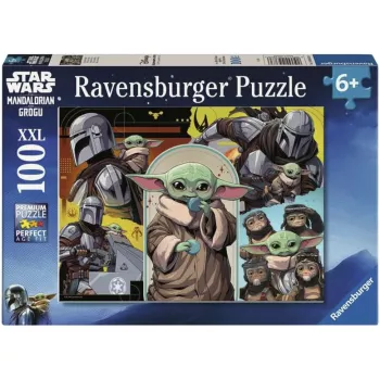 Ravensburger Puzzle infantil Star Wars - O Mandaloriano & Grogu (100 peças)