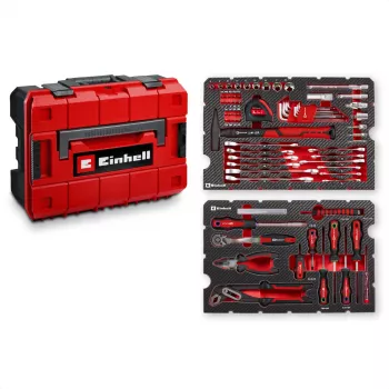 Einhell E-CASE 370570 mala de ferramentas universal 80 peças (vermelho/preto)