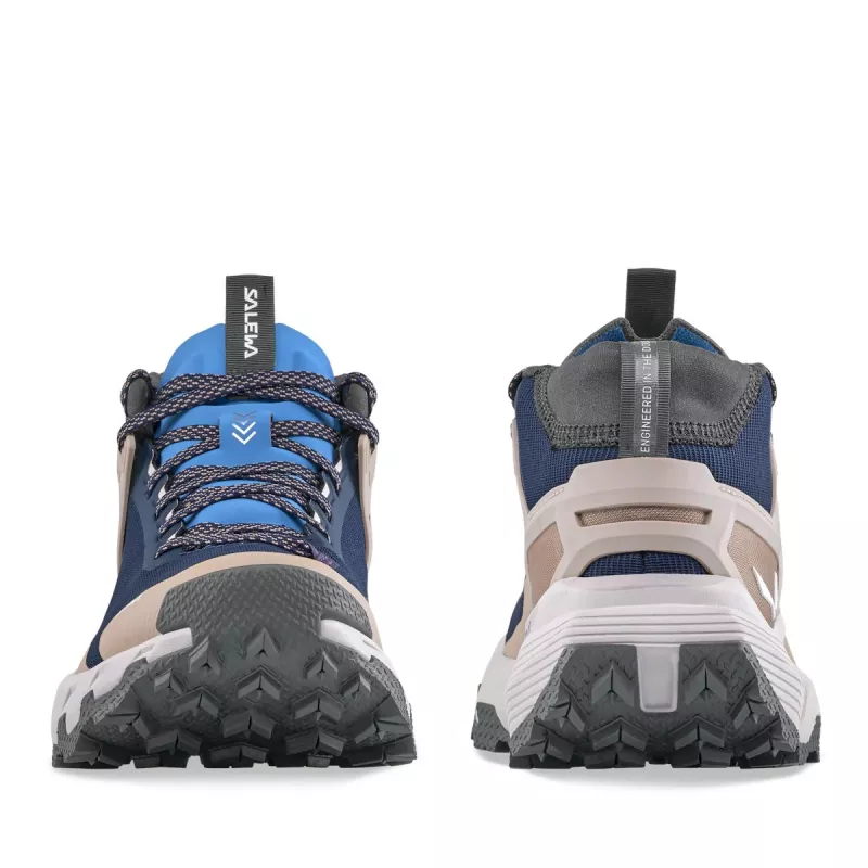 Salewa Pedroc 2 Mid PTX sapatos de caminhada para mulher - Navy Blazer/Quicksand - UK 6.5 (EU 40)