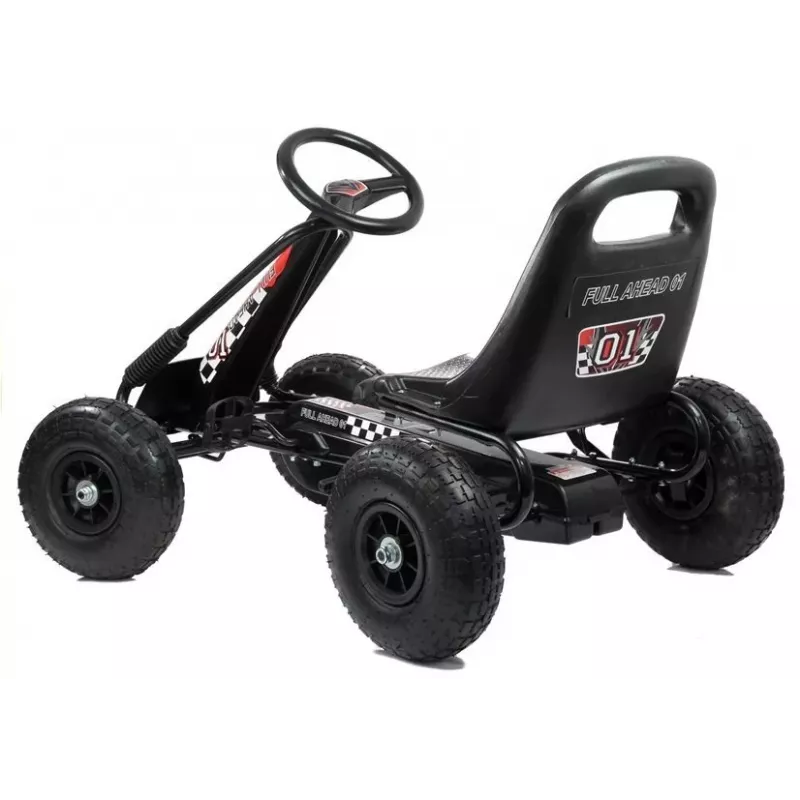 LEAN TOYS LEAN CARS A-15 Go-Kart preto pneus de ar