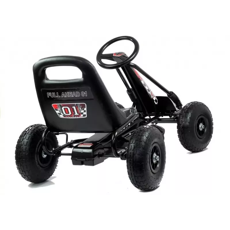 LEAN TOYS LEAN CARS A-15 Go-Kart preto pneus de ar