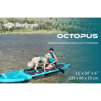 SKT Polvo prancha de SUP insuflável Allround 335x86x15 cm