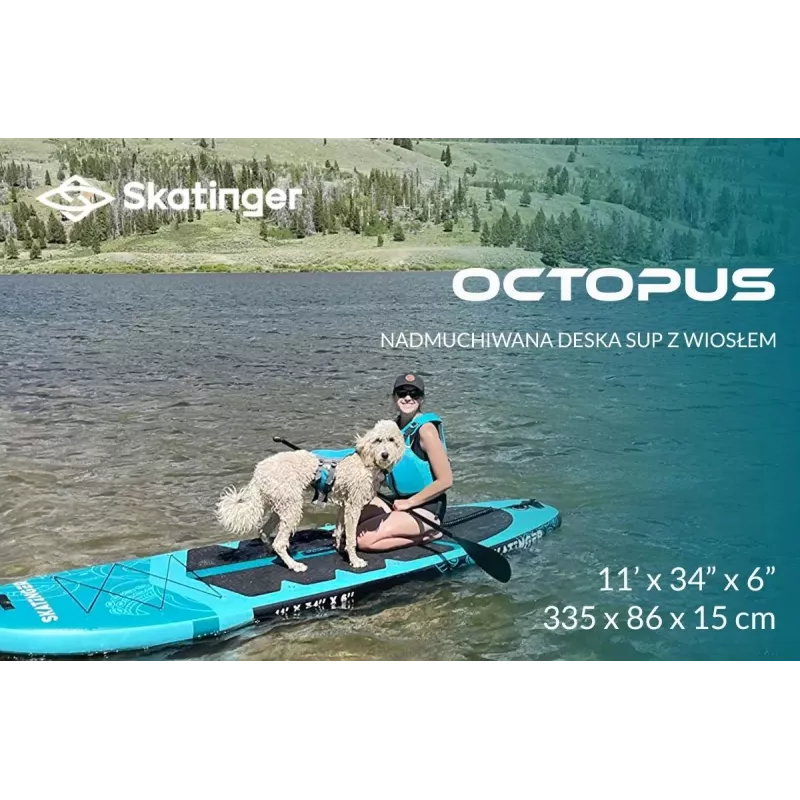 SKT Polvo prancha de SUP insuflável Allround 335x86x15 cm