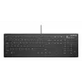 Teclado CHERRY Contour Design Active Key AK-C8112 tamanho completo com fios USB interruptores tesoura QWERTY preto