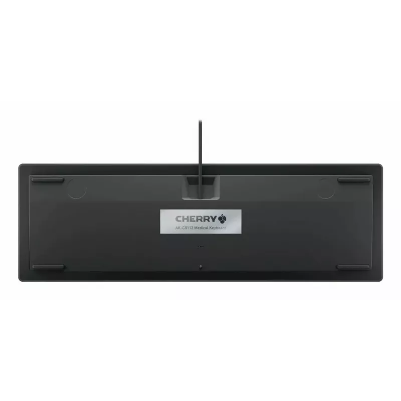 Teclado CHERRY Contour Design Active Key AK-C8112 tamanho completo com fios USB interruptores tesoura QWERTY preto