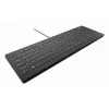 Teclado CHERRY Contour Design Active Key AK-C8112 tamanho completo com fios USB interruptores tesoura QWERTY preto
