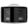 Câmara IP bullet exterior Hikvision DS-2CD2T47G2P-LSU/SL 4MP AcuSense com objetiva de 2,8 mm, luz branca, áudio bidirecional, flash, PoE