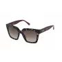Óculos de sol para mulher Nina Ricci SNR3185201GQ - armação de acetato preta com lentes degradê cinzentas, 52 mm
