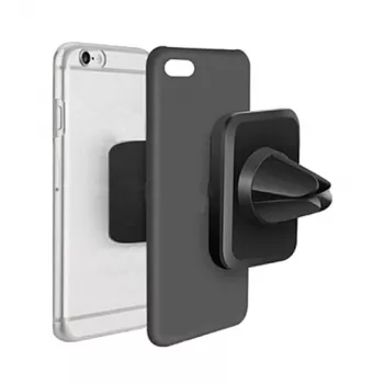 2GO 795466 suporte passivo para automóvel para smartphones, preto-cinzento, ventosa, rotação 360°