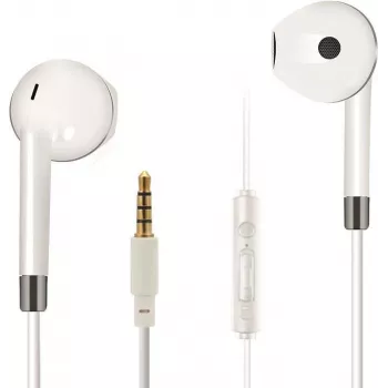 2GO 795964 Headset In-Ear com Fios e Microfone, Branco