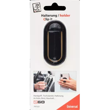 2GO Clip it Suporte universal para smartphone preto
