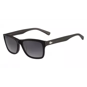 Óculos de sol quadrados unissexo Lacoste L683SP preto/cinzento 55 mm L683SP5516001