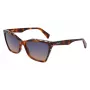 LIU JO óculos de sol mulher LJ796S-245 – armação borboleta em acetato Havana com lentes degradê castanhas, 58/15/135 mm