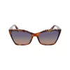 LIU JO óculos de sol mulher LJ796S-245 – armação borboleta em acetato Havana com lentes degradê castanhas, 58/15/135 mm