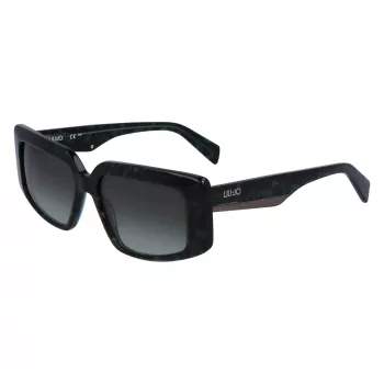 Óculos de sol de mulher LIU JO LJ791S-428 cat eye azul degradê acetato UV400 54 mm