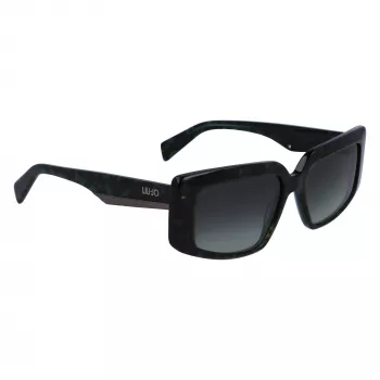 Óculos de sol de mulher LIU JO LJ791S-428 cat eye azul degradê acetato UV400 54 mm