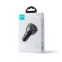 Carregador de carro Joyroom 3-in-1 com transmissor Bluetooth FM, 70W PD, preto (JR-CL26)