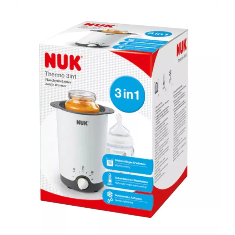 NUK Thermo 3in1 aquecedor de comida para bebé branco/preto 7,6cm