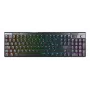 Teclado gaming sem fios CHERRY XTRFY MX 10.1 Low-Profile, AZERTY, RGB, preto