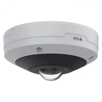 Câmara fisheye AXIS M4347-PLVE com microfones incorporados e AXIS Object Analytics