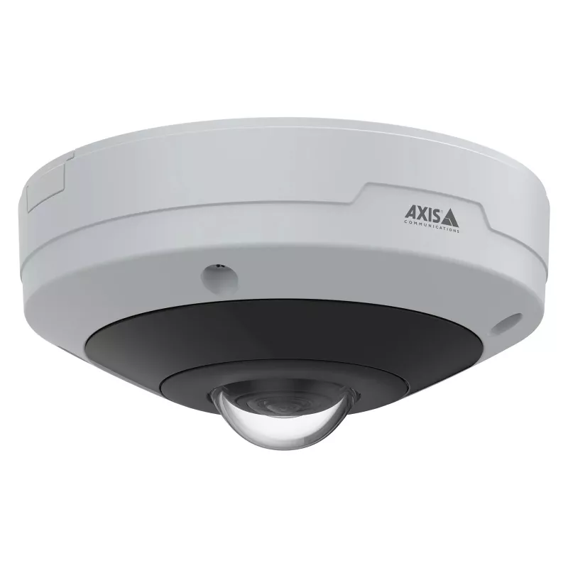 Câmara fisheye AXIS M4347-PLVE com microfones incorporados e AXIS Object Analytics