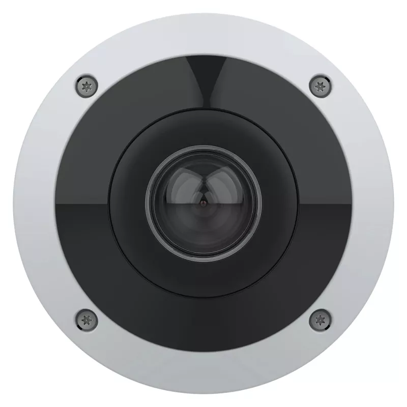 Câmara fisheye AXIS M4347-PLVE com microfones incorporados e AXIS Object Analytics