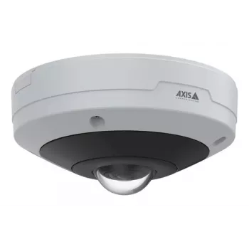Câmara fisheye AXIS M4347-PLVE com microfones incorporados e AXIS Object Analytics