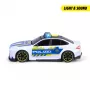 Dickie BMW M5 Police 203714030 carro de brinquedo à escala 1:32 com efeitos de luz e som