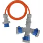 Brennenstuhl 1167670202 cabo de extensão CEE distribuidor 3 tomadas 16A 2m H07RN-F 3G 2,5 mm² IP44
