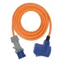 Brennenstuhl 1167650310 cabo de extensão 10m ficha CEE / conector fêmea angular H07RN-F 3G 2,5 mm² azul