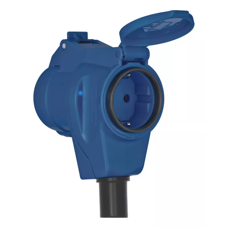 Brennenstuhl 1167650310 cabo de extensão 10m ficha CEE / conector fêmea angular H07RN-F 3G 2,5 mm² azul