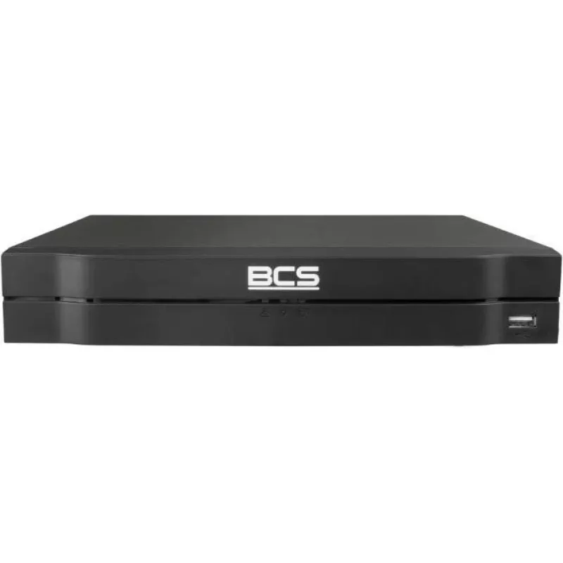 BCS gravador IP de 4 canais BCS-L-NVR0401-4KE-4P(2L) com PoE, 8MP, H.265+