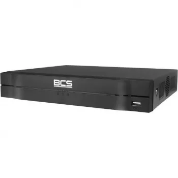 BCS gravador IP de 4 canais BCS-L-NVR0401-4KE-4P(2L) com PoE, 8MP, H.265+