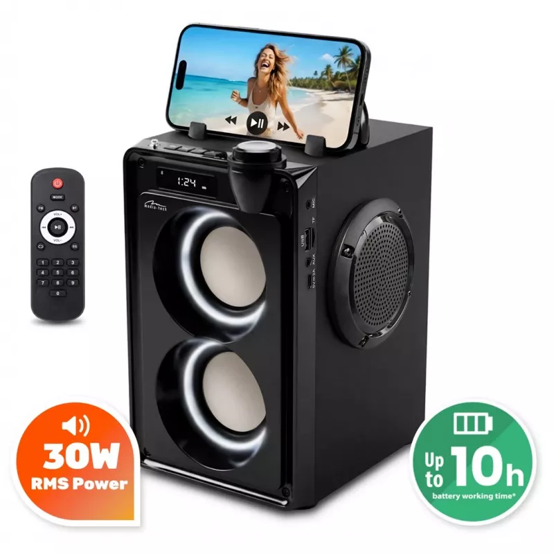MEDIA-TECH coluna Bluetooth portátil Overbox MT3186