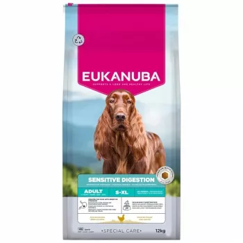 Ração seca Eukanuba Special Care Sensitive Digestion para cães adultos de raças pequenas e médias, cordeiro e arroz, 12 kg
