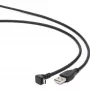Cabo USB 2.0 Gembird USB-A para Micro-USB-B 1,8m preto em ângulo de 90 graus