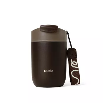 Copo de viagem OutIn 350 ml, Terra Brown