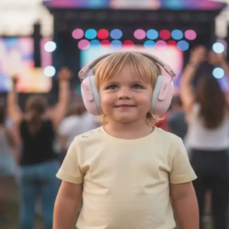 Protetores auditivos para criança Momini Milo rosa