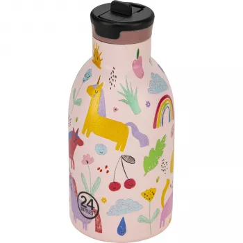 24Bottles 1824 Daily Use garrafa isotérmica 330 ml tampa com palhinha polipropileno aço inoxidável