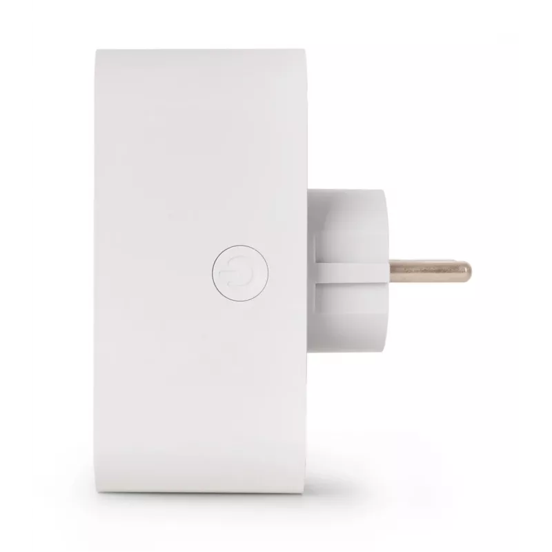 ENTAC Adaptador de Tomada Dupla Inteligente WiFi ES-DSA-WIBLE, Branco, 2 Tomadas, 3680 W