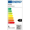 Avide lâmpada LED White Filament Mini Globe 4,5W E27 branco quente 2700K