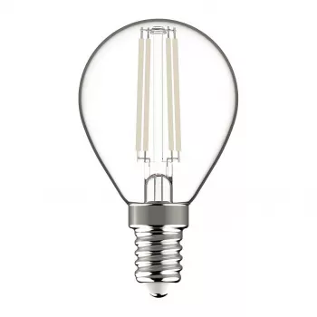 Avide lâmpada LED White Filament Mini Globe 6,5W E14 branco quente 2700K