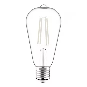 Avide lâmpada LED White Filament ST64 8,5W E27 branco quente 2700K