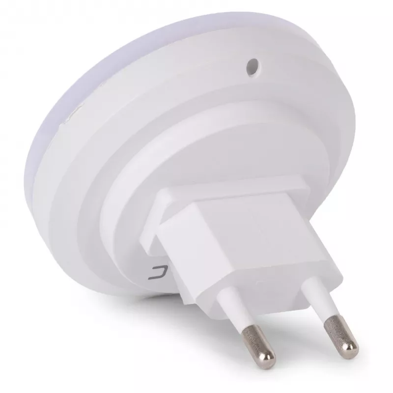 ENTAC Luz de Presença 0,5W Redonda Branco Frio com Sensor Crepuscular