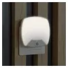 ENTAC Luz de Presença 0,5W Quadrada Branco Frio com Sensor Crepuscular
