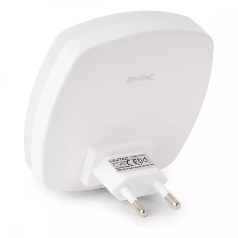 ENTAC Luz de Presença 0,5W Quadrada Branco Frio com Sensor Crepuscular